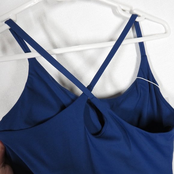 Halara Size M Cloudful Blue Cross Back Active Dress, Shorts,Pockets-Wannabe - Picture 7 of 10